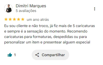 Avaliação de cliente