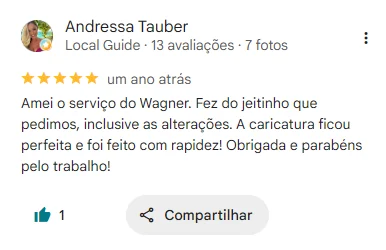 Avaliação de cliente